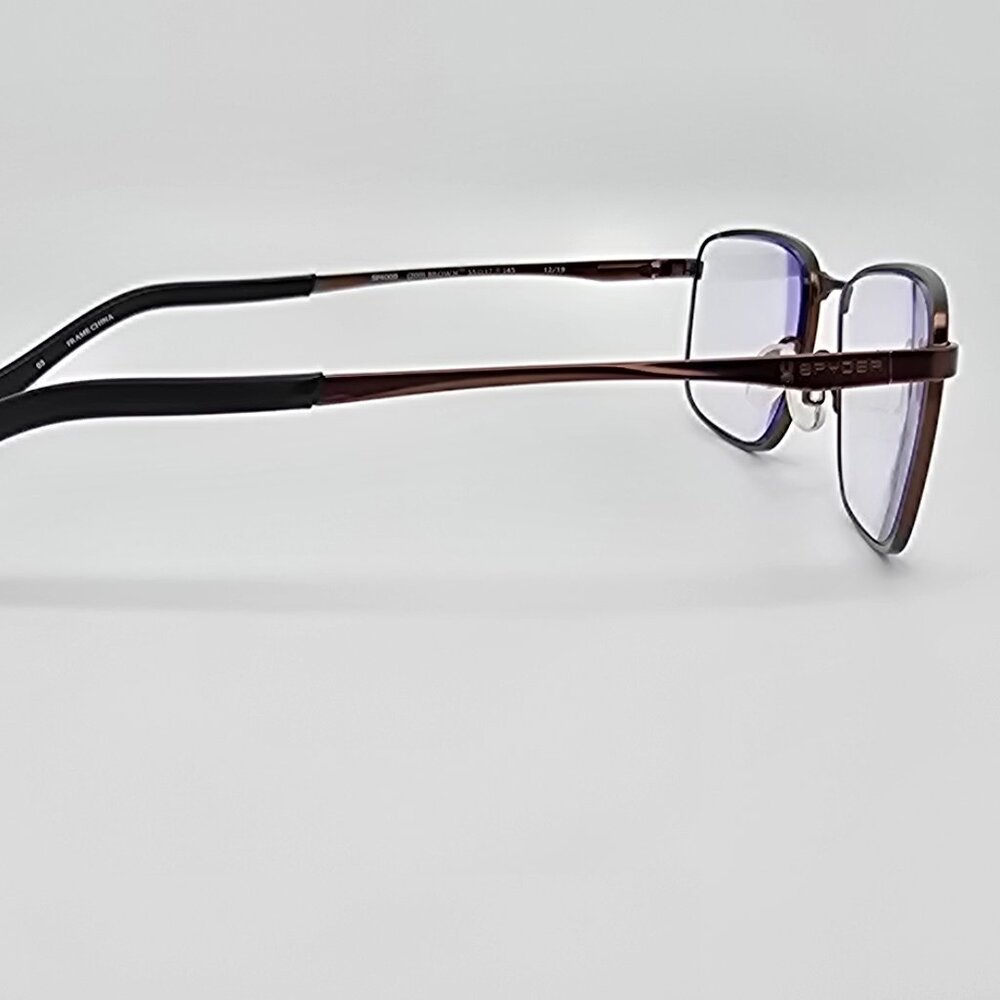 Spyder Sp4000 200 Brown Rectangular Eyeglasses Fr… - image 5
